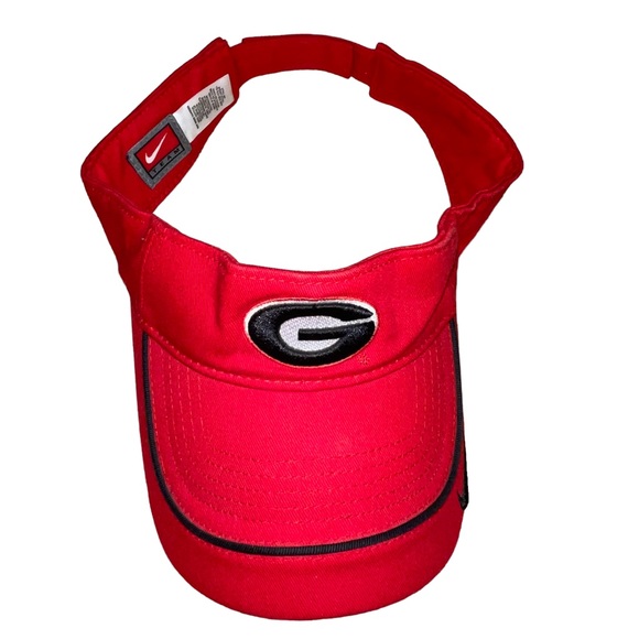 Nike Team Georgia Bulldog Sun Visor Res Black College Football Sports Apparel - Picture 1 of 5